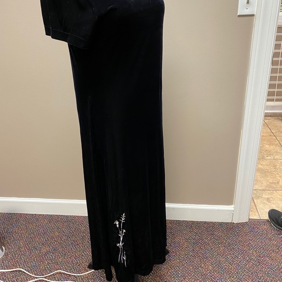 Velvet maxi dress black - Picture 8 of 10
